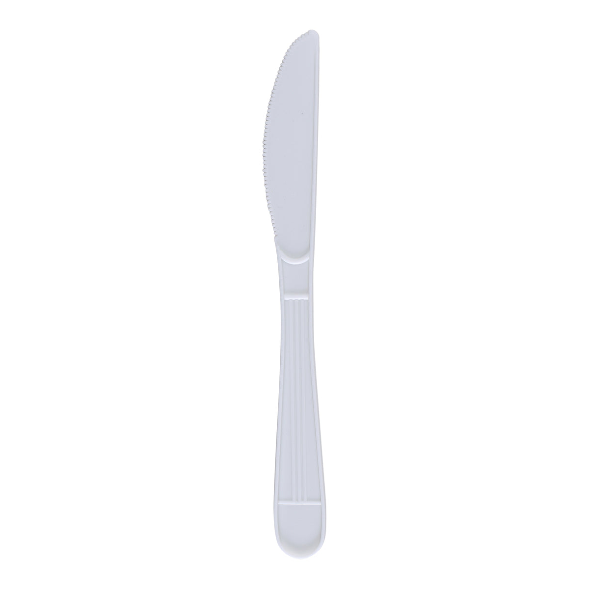 Heavy Weight Knife, Plastic, White, Individually Wrapped - 1000 per case — FREE SHIPPING*