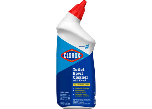 Clorox®Pro Gel Toilet Bowl Cleaner with Bleach, Fresh Scent, 24 fl oz. Squeeze Bottle - 12/cs