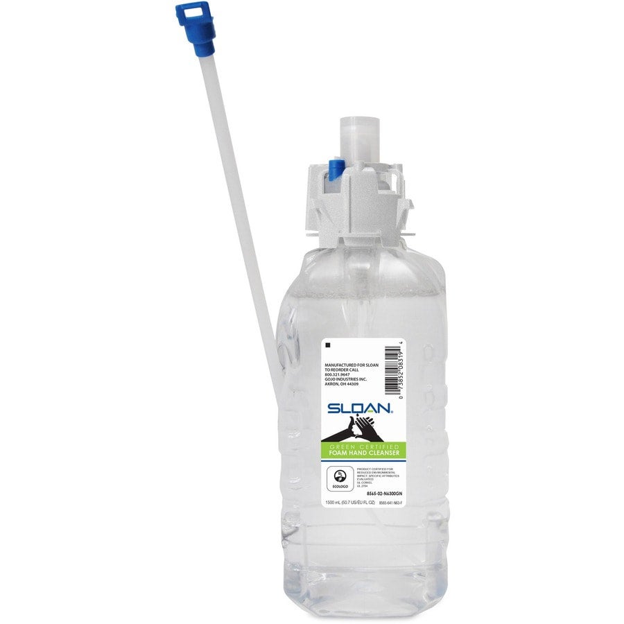 Sloan Green Certified FOAM Hand Cleaner, 50.7 fl oz (1500 mL) Refill - 4/cs