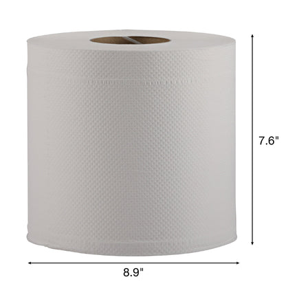 Empress® 2-PLY Center Pull Towel, 7.6" x 8.9", VIRGIN, White, 600 sht/rl - 6 rl/cs