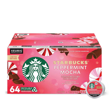 Starbucks® K-Cup Peppermint Mocha Coffee - 64/cs