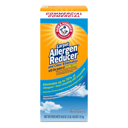 ARM & HAMMER™ Carpet Allergen Reducer and Odor Eliminator, Lightly Scented, 42.6 oz. Box -  9/cs
