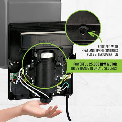 Willow High Speed Commercial Hand Dryer, 120V, Black — FREE SHIPPING*