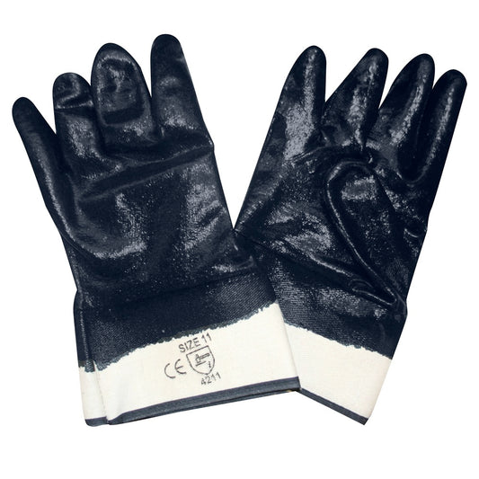 6860 Cordova® Fully Nitrile Coated, Smooth Grip, Oil Resistant Work Gloves w/Safety Cuff, Jersey Lined: 1/dz or 12/dz