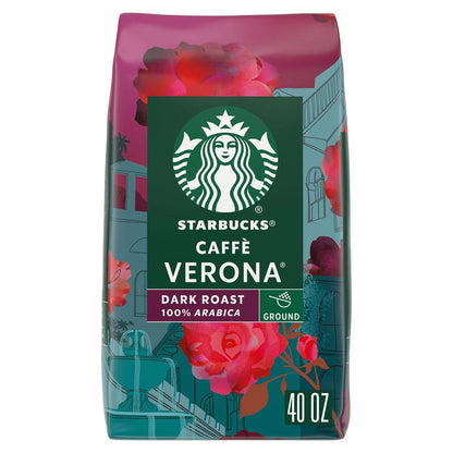 Starbucks® Caffe Verona Ground Coffee, Dark Roast - 40 oz Bag