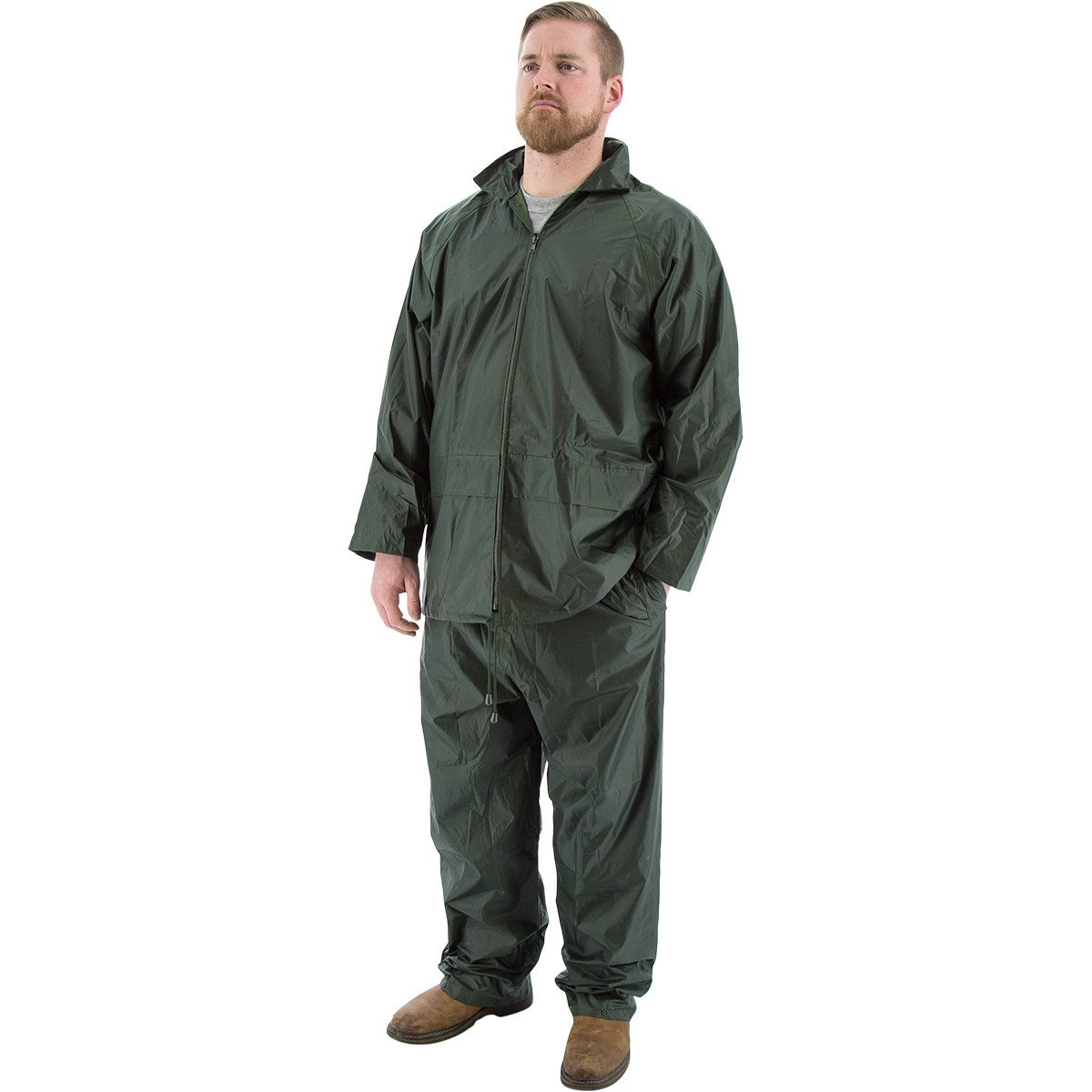 71-2000 Majestic 2-Piece Hooded Waterproof Rain Suit — 1 Each or 10 Each — FREE SHIPPING*