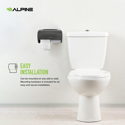 Side-by-Side Double Roll Toilet Tissue Dispenser, Gray — FREE SHIPPING*