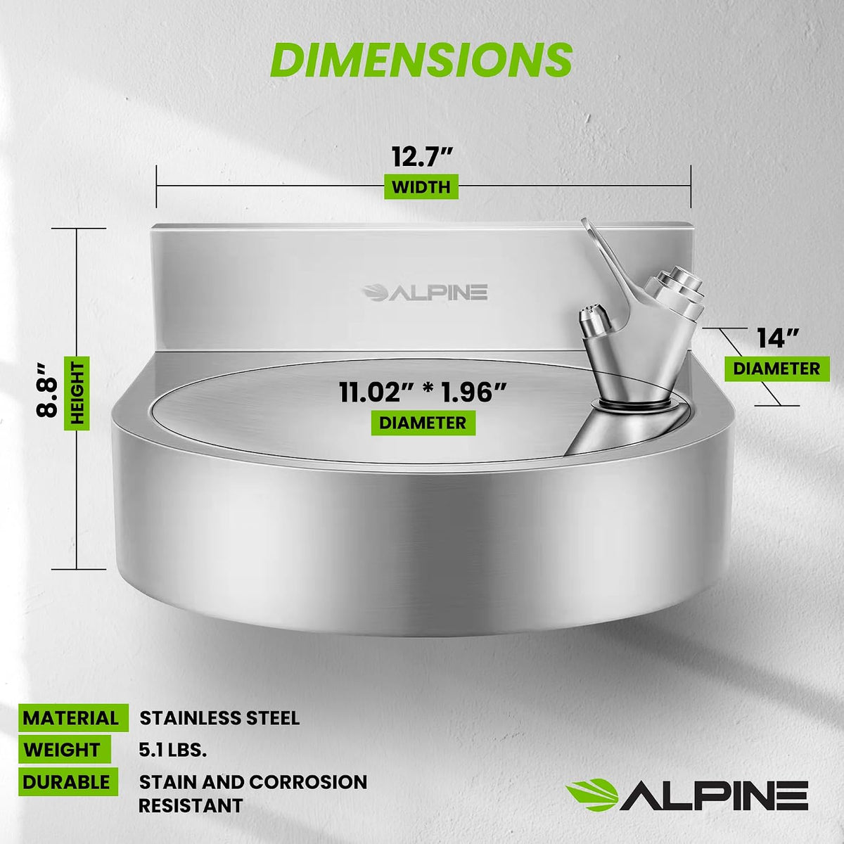 Wall Mounted Indoor/Outdoor Water Fountain — FREE SHIPPING*