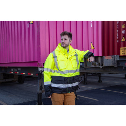 75-1309 Majestic High Visibility Waterproof Parka with Liner Options, ANSI 3, R — 1 Each or 10 Each — FREE SHIPPING*