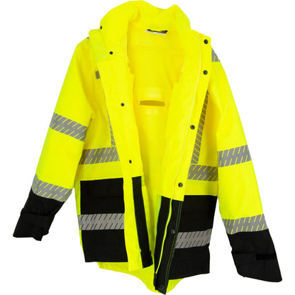 75-1309 Majestic High Visibility Waterproof Parka with Liner Options, ANSI 3, R — 1 Each or 10 Each — FREE SHIPPING*