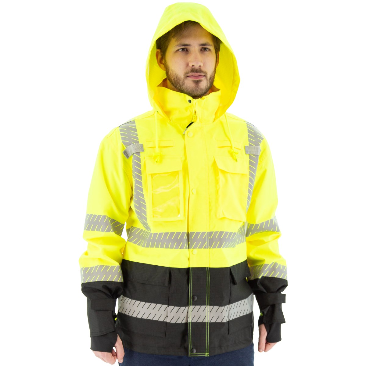 75-1309 Majestic High Visibility Waterproof Parka with Liner Options, ANSI 3, R — 1 Each or 10 Each — FREE SHIPPING*