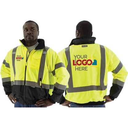 75-1311 Majestic Hi-Viz Waterproof Jacket w Removable Liner, ANSI 3 — 1 Each or 10 Each — FREE SHIPPING*