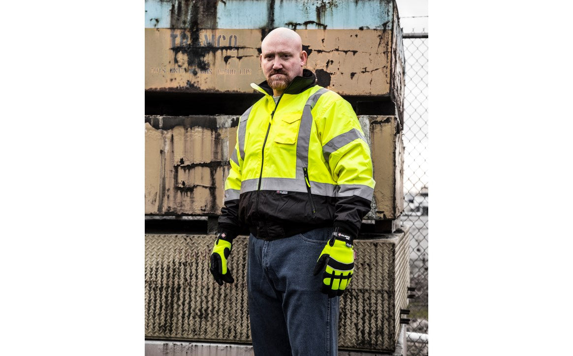 75-1311 Majestic Hi-Viz Waterproof Jacket w Removable Liner, ANSI 3 — 1 Each or 10 Each — FREE SHIPPING*