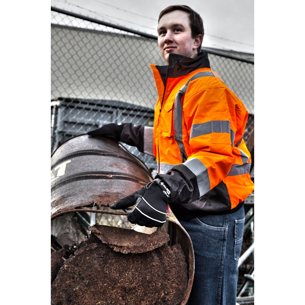 75-1311 Majestic Hi-Viz Waterproof Jacket w Removable Liner, ANSI 3 — 1 Each or 10 Each — FREE SHIPPING*