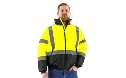 75-1314 Majestic Hi-Viz Waterproof Jacket with Quilted Liner, ANSI 3 — 1 Each or 10 Each — FREE SHIPPING*