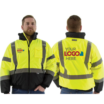 75-1313 Majestic Hi-Viz Waterproof Jacket with Quilted Liner, ANSI 3 — 1 Each or 10 Each — FREE SHIPPING*