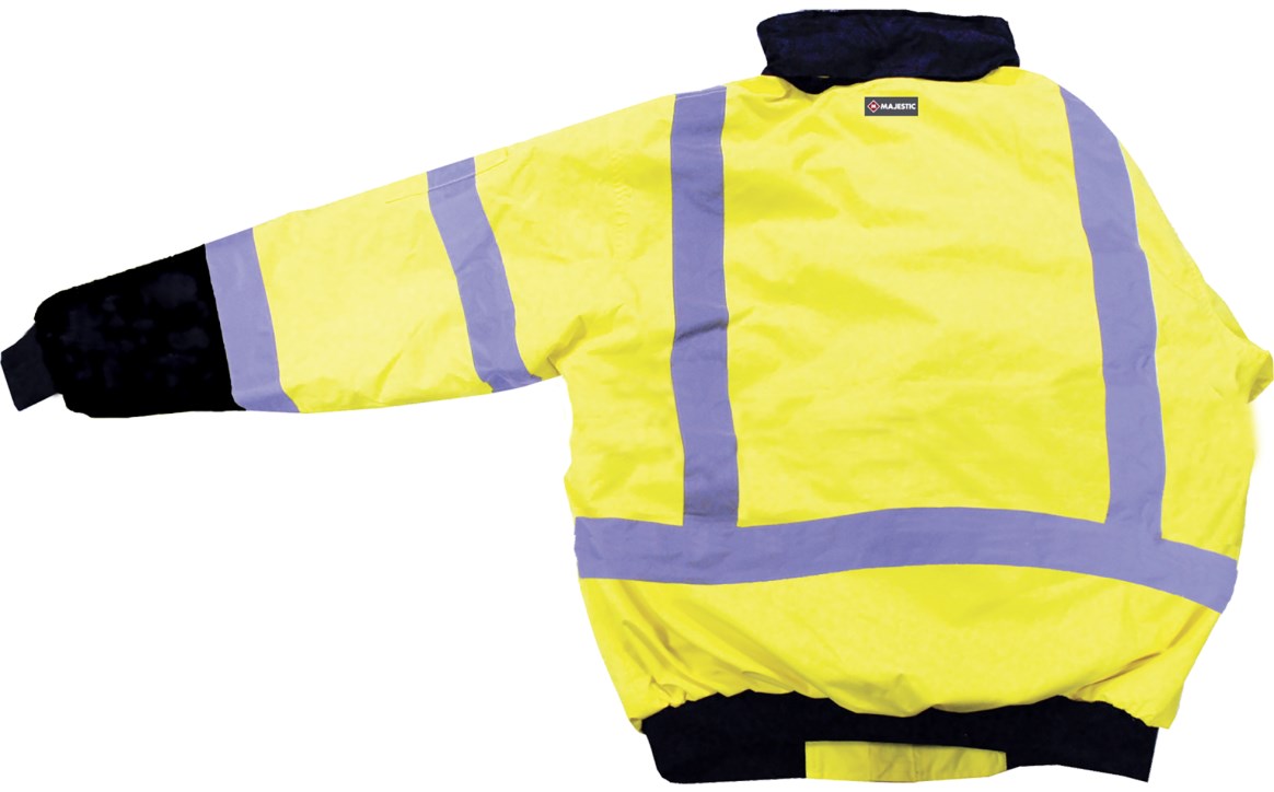 75-1313 Majestic Hi-Viz Waterproof Jacket with Quilted Liner, ANSI 3 — 1 Each or 10 Each — FREE SHIPPING*