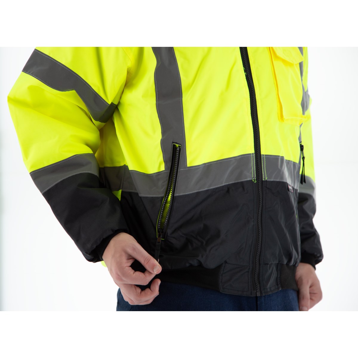 75-1314 Majestic Hi-Viz Waterproof Jacket with Quilted Liner, ANSI 3 — 1 Each or 10 Each — FREE SHIPPING*