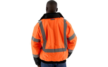 75-1313 Majestic Hi-Viz Waterproof Jacket with Quilted Liner, ANSI 3 — 1 Each or 10 Each — FREE SHIPPING*