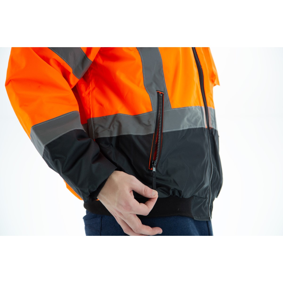 75-1313 Majestic Hi-Viz Waterproof Jacket with Quilted Liner, ANSI 3 — 1 Each or 10 Each — FREE SHIPPING*