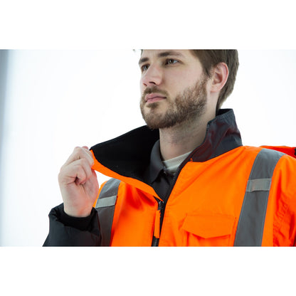 75-1313 Majestic Hi-Viz Waterproof Jacket with Quilted Liner, ANSI 3 — 1 Each or 10 Each — FREE SHIPPING*