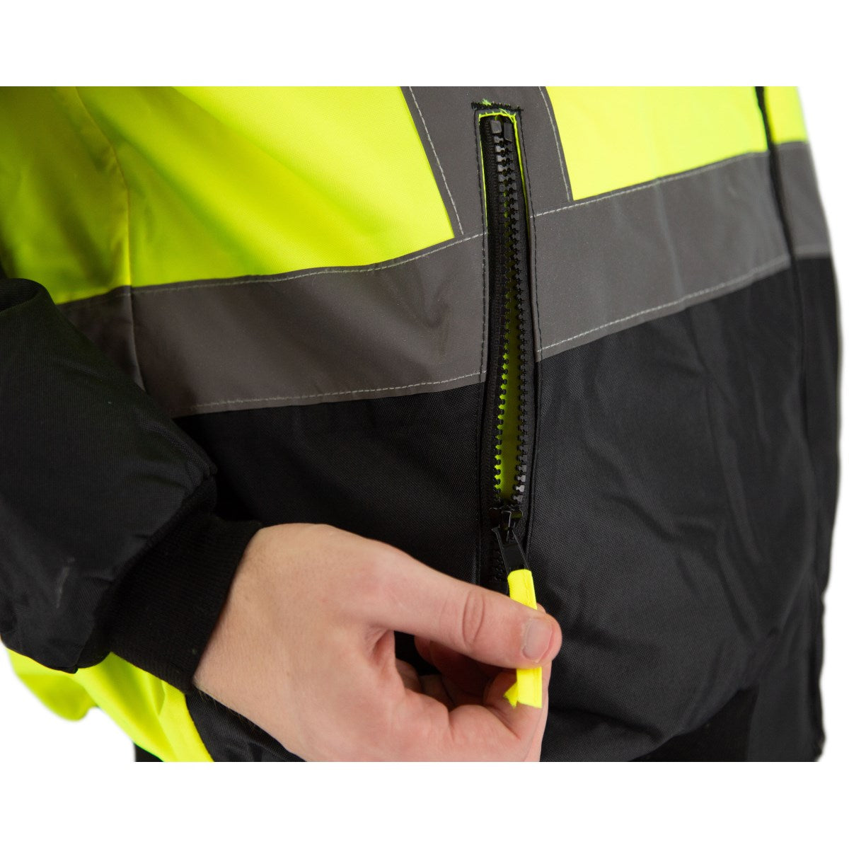 75-1384 Majestic Hi-Viz Orange 8-in-1 Waterproof Jacket w Hi-Viz Liner, ANSI 3 — 1 Each or 10 Each — FREE SHIPPING*