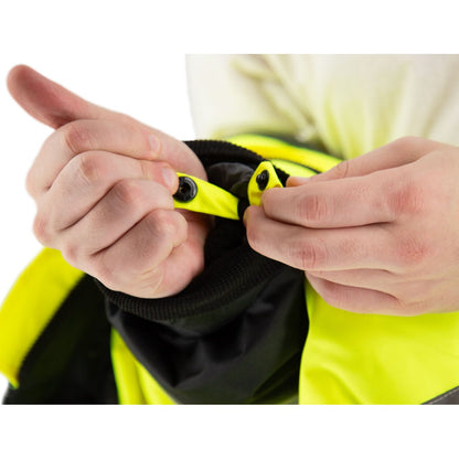 75-1384 Majestic Hi-Viz Orange 8-in-1 Waterproof Jacket w Hi-Viz Liner, ANSI 3 — 1 Each or 10 Each — FREE SHIPPING*