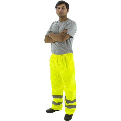 75-2351 Majestic Hi-Viz Waterproof Rain Pants, ANSI E — 1 Each or 20 Each — FREE SHIPPING*