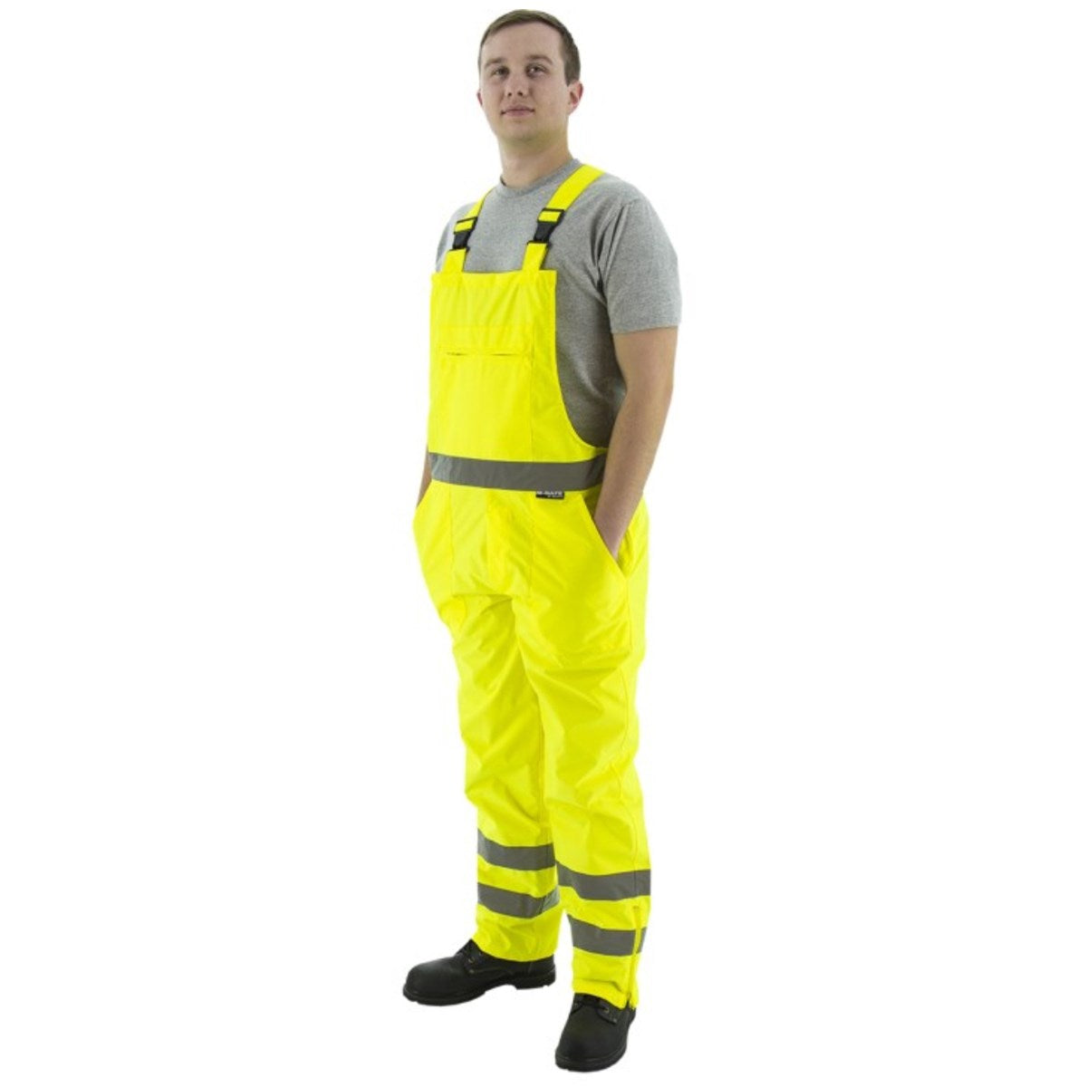 75-2353 Majestic Hi-Viz Waterproof Bib Overall, ANSI E — 1 Each or 20 Each — FREE SHIPPING*