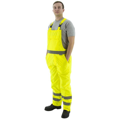 75-2353 Majestic Hi-Viz Waterproof Bib Overall, ANSI E — 1 Each or 20 Each — FREE SHIPPING*