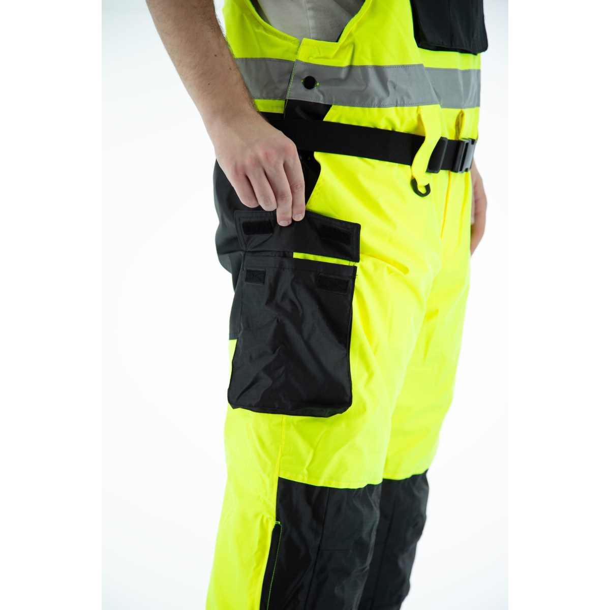 75-2357 Majestic Hi-Viz Waterproof Bib Overall w Insulation, ANSI E — 1 Each or 5 Each — FREE SHIPPING*