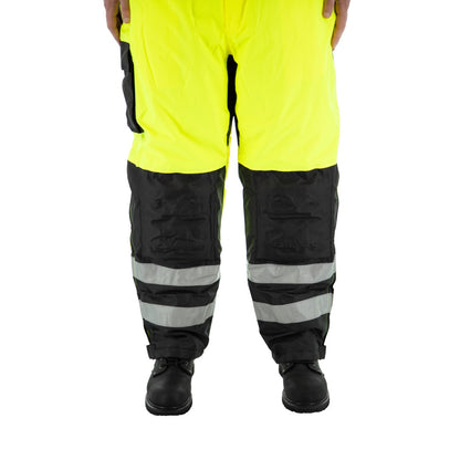 75-2357 Majestic Hi-Viz Waterproof Bib Overall w Insulation, ANSI E — 1 Each or 5 Each — FREE SHIPPING*