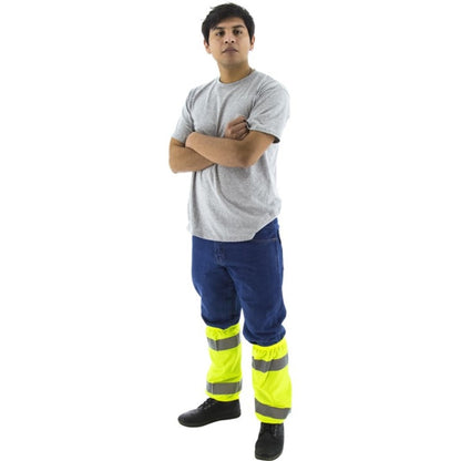 75-2391 Majestic Hi-Viz Gaiters, Yellow — 1 Pair or 50 Pairs — FREE SHIPPING*