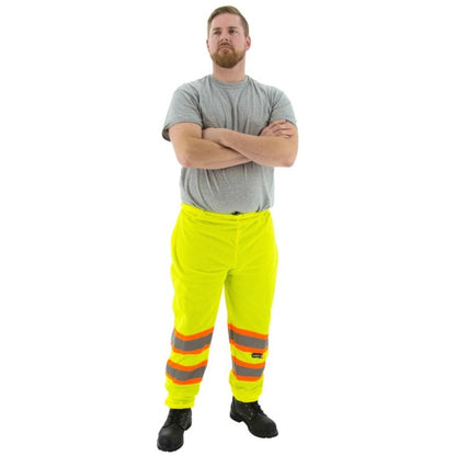 75-2501 Majestic Hi-Viz Pants with DOT Striping, ANSI E — 1 Each or 25 Each — FREE SHIPPING*