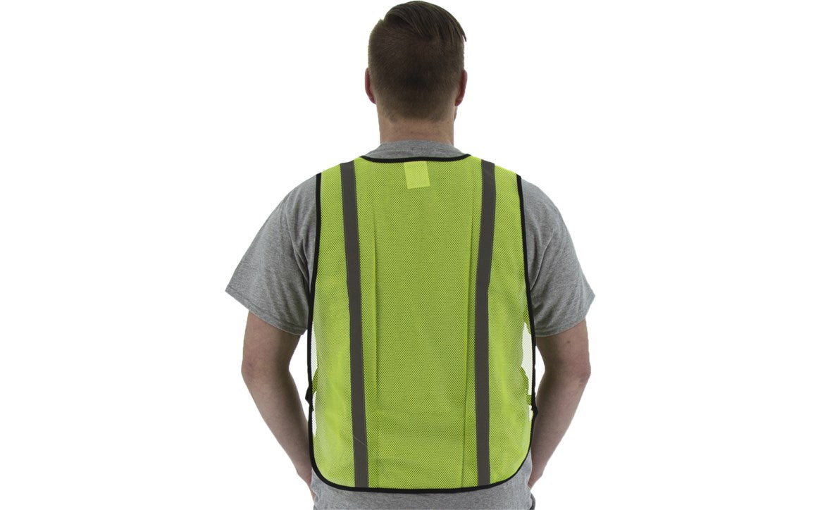 75-3003 Majestic Site Safety Mesh Vest, Yellow, NON ANSI — 1 Each or 50 Each — FREE SHIPPING*