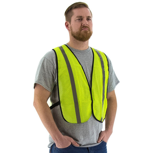 75-3003 / 75-3004 Majestic Site Safety Mesh Vest, NON ANSI, Choose Yellow or Orange — Pack of 6 or more — FREE SHIPPING*