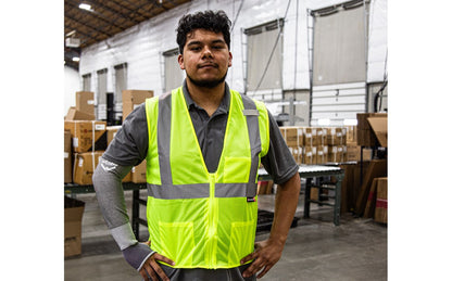 75-3201 Majestic Hi-Viz Mesh Vest, ANSI 2 — 1 Each or 50 Each — FREE SHIPPING*