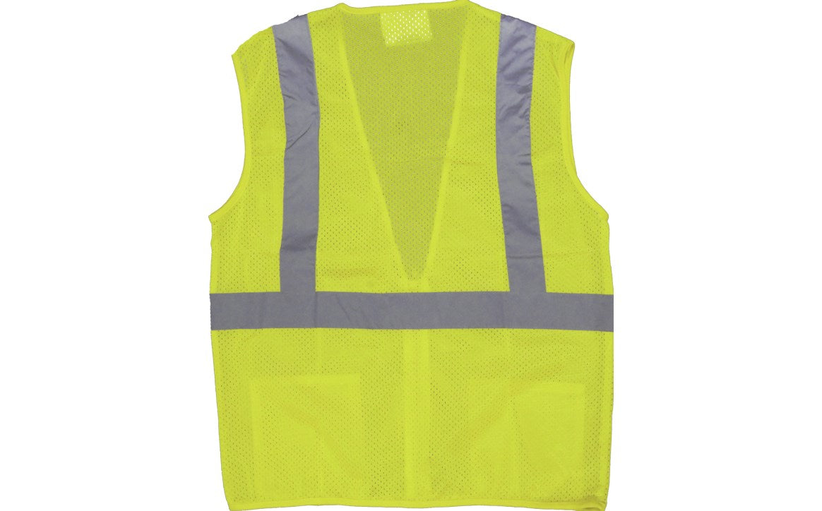 75-3201 Majestic Hi-Viz Mesh Vest, ANSI 2 — 1 Each or 50 Each — FREE SHIPPING*
