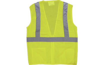 75-3201 Majestic Hi-Viz Mesh Vest, ANSI 2 — 1 Each or 50 Each — FREE SHIPPING*