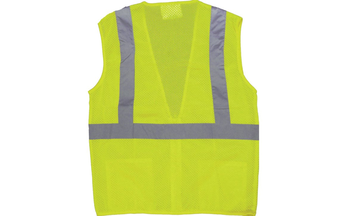 75-3201 Majestic Hi-Viz Mesh Vest, ANSI 2 — 1 Each or 50 Each — FREE SHIPPING*