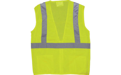 75-3201 Majestic Hi-Viz Mesh Vest, ANSI 2 — 1 Each or 50 Each — FREE SHIPPING*