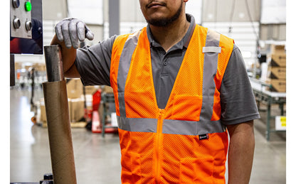75-3201 Majestic Hi-Viz Mesh Vest, ANSI 2 — 1 Each or 50 Each — FREE SHIPPING*