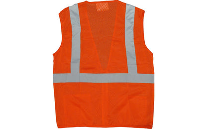 75-3201 Majestic Hi-Viz Mesh Vest, ANSI 2 — 1 Each or 50 Each — FREE SHIPPING*
