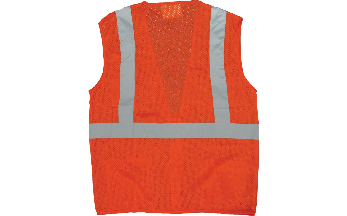 75-3202 Majestic Hi-Viz Mesh Vest, ANSI 2 — 1 Each or 50 Each — FREE SHIPPING*