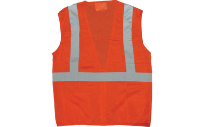 75-3201 Majestic Hi-Viz Mesh Vest, ANSI 2 — 1 Each or 50 Each — FREE SHIPPING*