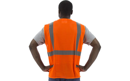 75-3203 Majestic Hi-Viz Mesh Vest, ANSI 2 — 1 Each or 50 Each — FREE SHIPPING*