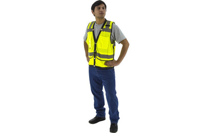 75-3207 Majestic Hi-Viz Heavy Duty Mesh Vest, ANSI 2 — 1 Each or 50 Each — FREE SHIPPING*