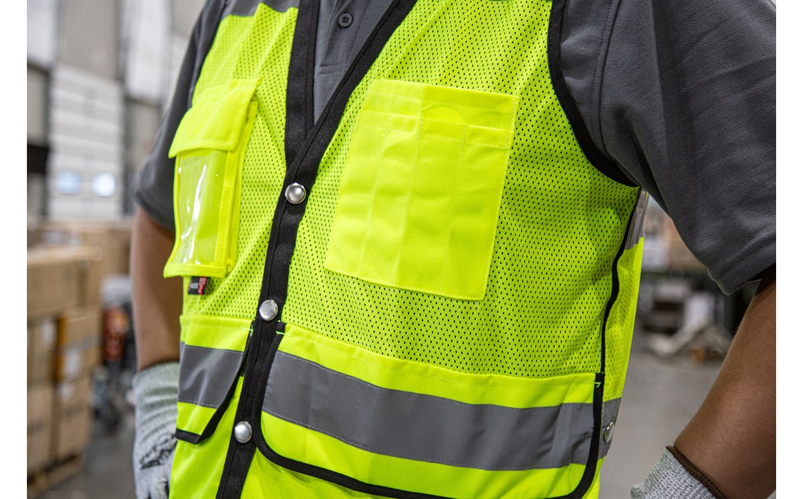 75-3207 Majestic Hi-Viz Heavy Duty Mesh Vest, ANSI 2 — 1 Each or 50 Each — FREE SHIPPING*