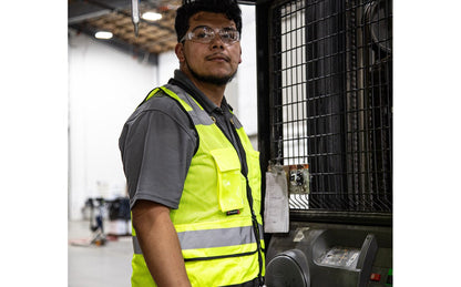 75-3208 Majestic Hi-Viz Heavy Duty Mesh Vest, ANSI 2 — 1 Each or 50 Each — FREE SHIPPING*