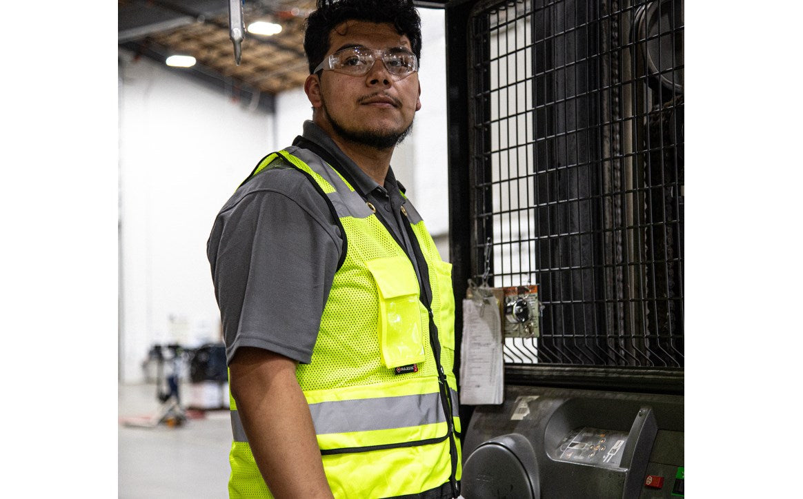 75-3207 Majestic Hi-Viz Heavy Duty Mesh Vest, ANSI 2 — 1 Each or 50 Each — FREE SHIPPING*
